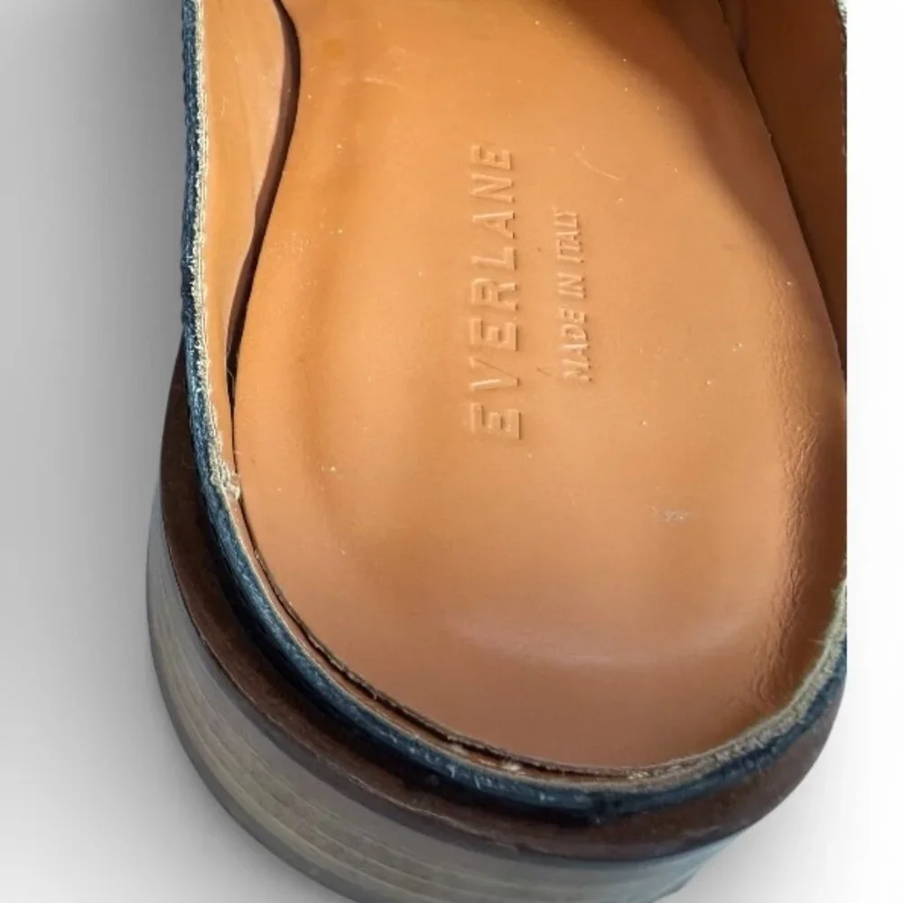 Everlane The Modern Loafer Mule in Black Leather Made in Italy $155 Size 9.5 M - Picture 8 of 8